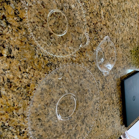 Glass serving platter set - Picture 3 of 3